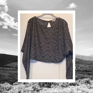 Cropped Batwing Sweater